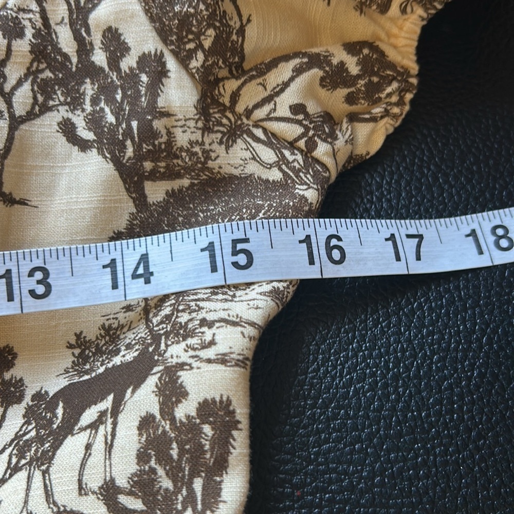 Tuckernuck Hyacinth House Brown Toile Camilla Corset Midi Dress Puff Sleeve Sz S - Picture 12 of 14